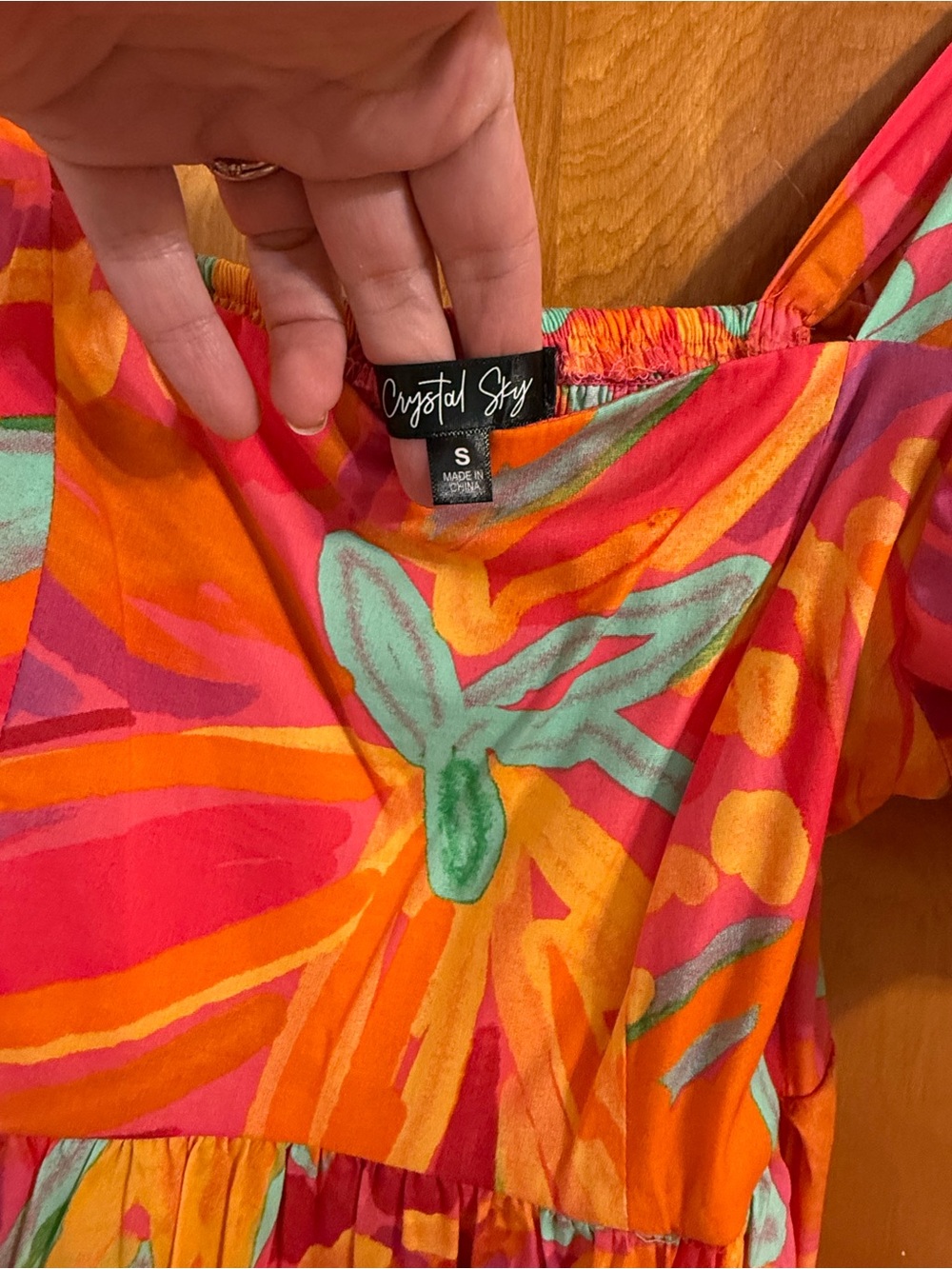 Tropical Print Midi Dress - Picture 2 of 4
